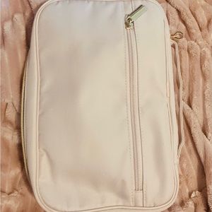 BAGSMART Travel bag for jewelry organization, baby pink